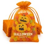 Fako Bijoux - Organza Zakjes Met Print - Halloween - Pompoen, Verzenden, Nieuw