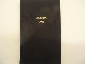 2026 Buroagenda leer, Verzenden, Nieuw