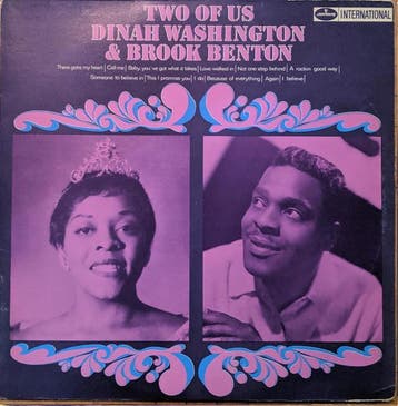 LP gebruikt - Dinah Washington - amp; Brook Benton â Tw., Cd's en Dvd's, Verzenden, Zo goed als nieuw, Overige formaten