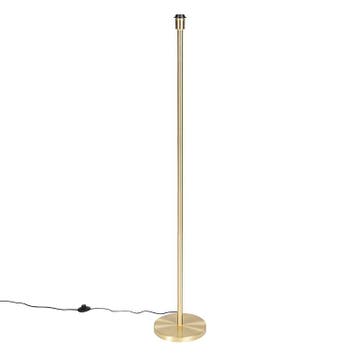 Klassieke vloerlamp messing zonder kap - Simplo, Verzenden, Nieuw, Modern