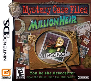 Mystery Case Files: Millionheir (DS) 3DS, Ophalen of Verzenden, Zo goed als nieuw