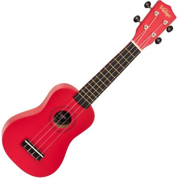 Vintage Ukulele - Satin Red, Verzenden, Nieuw