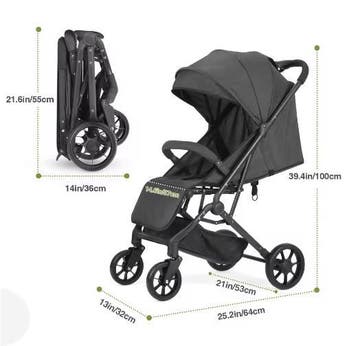 Opvouwbare High-View Kinderwagen met Vier Wielen, Verzenden, Nieuw