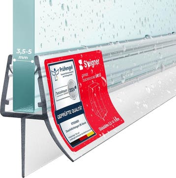 Douchedeur strip 90cm - 3,5/5mm | 18% Korting - Deal, Ophalen of Verzenden, Nieuw, Douche