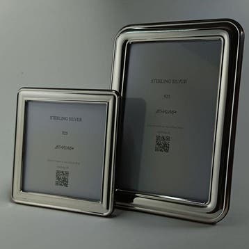 Fotolijst (2) - Twee portretfotolijsten van 925 sterling