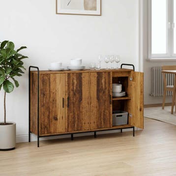 vidaXL Dressoir Oud hout 97 x 33 x 81 cm Bewerkt hout, Verzenden, Nieuw, Overige houtsoorten, Minder dan 50 cm
