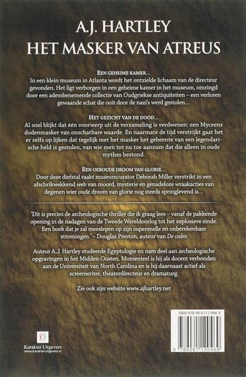Het masker van Atreus 9789061120469 A.J. Hartley, Verzenden, Gelezen, A.J. Hartley