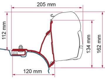 Fiamma VW T5/T6 Multivan Transporter Kit H1-L1 >2003 F45, Ophalen of Verzenden, Nieuw