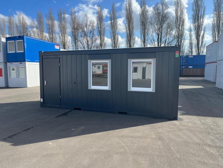 Kantoorunit 6x2,40m met keukenblok en toilet NIEUW, Doe-het-zelf en Verbouw, Bouwketen en Schaftketen, Nieuw