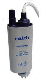 Reich Dompelpomp met Terugslagklep 12V-12L, Ophalen of Verzenden, Nieuw