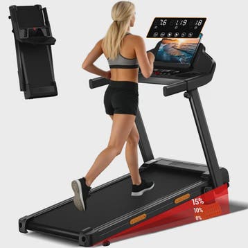 UMAY Loopband 3.0HP met 15% Hellingshoek, Opvouwbaar, 180kg, Verzenden, Nieuw