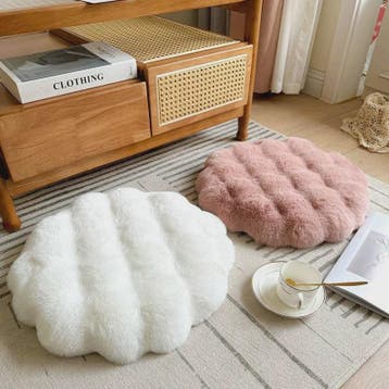 Luxe Pluche Zitkussen met Memory Foam - Rond, Zacht & Comfor, Verzenden, Nieuw in verpakking