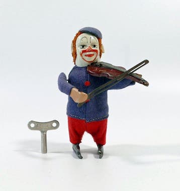 Schuco - Schuco 986/2 danserfiguur clown met viool -