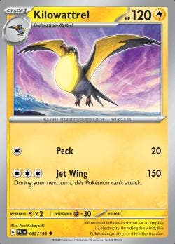kilowattrel 082/193 reverse holo Paldea evolved, Ophalen of Verzenden, Nieuw, Losse kaart, Foil