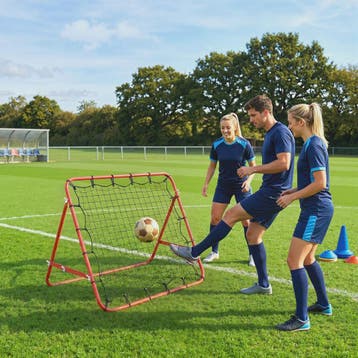 HOMCOM Trainingsrebounder Net - Verstelbare Hoek - 96x80x96, Sport en Fitness, Verzenden, Nieuw