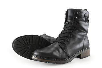Rieker Veterboots in maat 39 Zwart, Verzenden, Zwart, Overige typen, Zo goed als nieuw