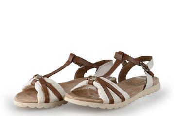 Tom Tailor Sandalen in maat 38 Wit, Kleding | Dames, Verzenden, Wit, Zo goed als nieuw, Sandalen of Muiltjes