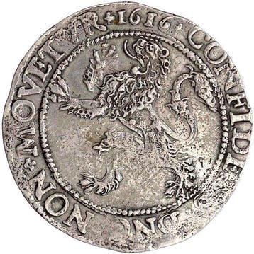 Nederland, Utrecht Leeuwendaalder 1616/0 overdate (RR - very