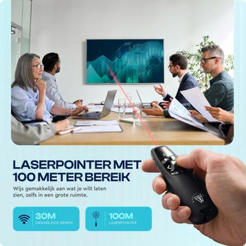 Draadloze Presenter - Presentatie klikker - Wireless, Ophalen of Verzenden, Zo goed als nieuw