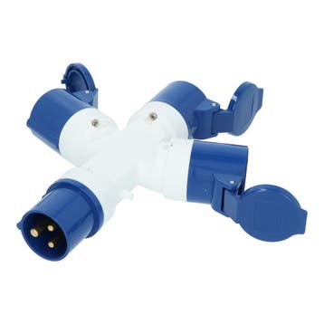 Carpoint CEE 3-weg Splitter 16A, Verzenden, Nieuw