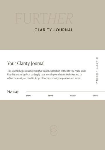 Further Clarity Journal | Hilde Eisma | Nieuw, Ophalen of Verzenden, Nieuw, Hilde Eisma