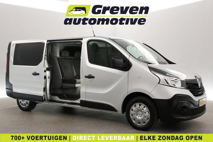 Renault Trafic 1.6 dCi T29 L2H1  Marge  Dubbele Cabine, Auto's, Bestelauto's, Te koop, Handgeschakeld, Diesel, Zilver of Grijs