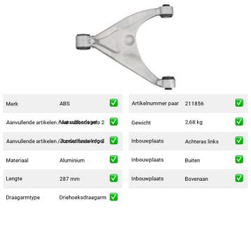 Draagarm Citroën C6 3.0 V6 (TD) Van 2005-09 tot 2012-12 - Au, Verzenden, Nieuw, Citroën