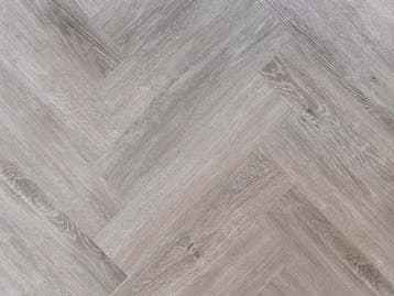 Plak PVC Visgraat grijs natuurlijk eiken € 11 / m², Ophalen, Grijs eiken visgraat PVC, Overige typen, Nieuw