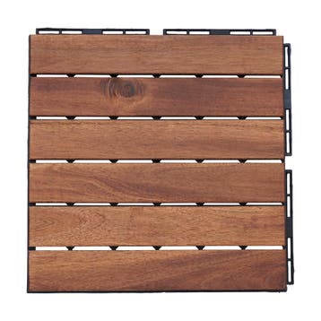 Houten terrastegels Alliste vlonder set van 10 acacia 0,9 m², Verzenden, Nieuw