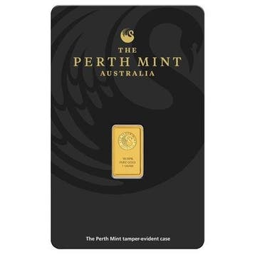 1 gram - Goud .999 - The Perth Mint, 1g .9999 Fine Gold Bar