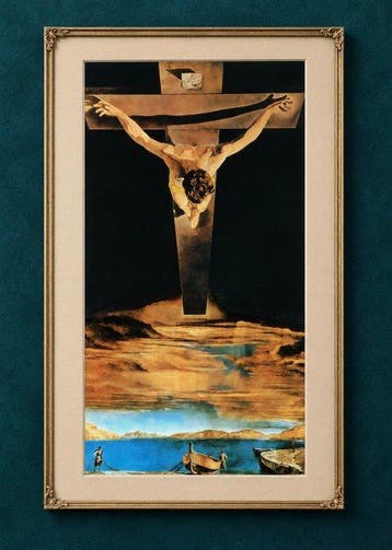 Salvador Dalí (1904-1989) (after) - Cristo de San Juan de, Antiek en Kunst