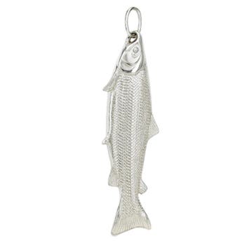 Zilveren Zalm XL kettinghanger, Verzenden, Nieuw