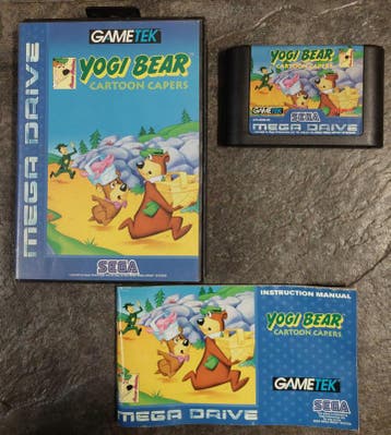 Yogi Bear Cartoon Capers (Sega Mega Drive tweedehands game), Ophalen of Verzenden, Zo goed als nieuw