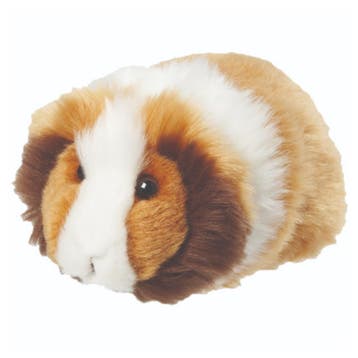 Cavia knuffel - pluche - 13 cm - bruin wit - huisdier, Verzenden, Nieuw
