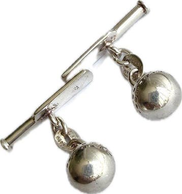Zilver, Vintage Murray Ward Sterlingzilver Manchetknopen met
