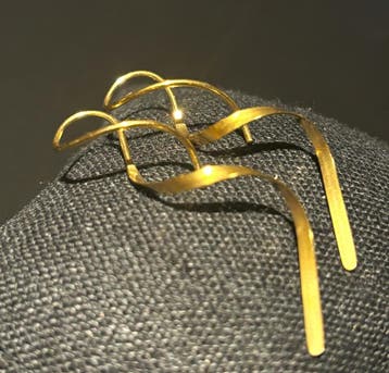 No-Fade Goud-Stijl Vergulde Spiraal Threader Oorbellen, Sieraden, Tassen en Uiterlijk, Oorbellen, Overige materialen, Hangers