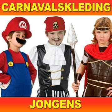 Carnavalskleding jongens - Compleet kostuum vanaf €9,95, Ophalen of Verzenden, Nieuw, Jongen