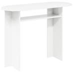 vidaXL Wandtafel met opslag Wit 100 x 39,5 x 75 cm Bewerkt, Verzenden, Nieuw, Overige houtsoorten, 75 cm of meer