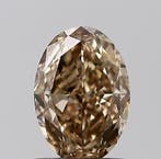 1 pcs Diamant (Natuurlijk gekleurd) - 1.01 ct - Ovaal -, Nieuw