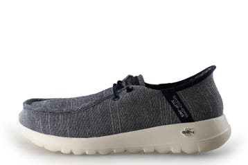 Skechers Instappers in maat 42 Blauw, Overige typen, Zo goed als nieuw, Skechers, Verzenden