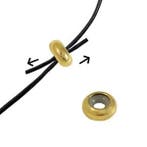 1 x RVS Smart bead stopper 6x3 mm – goud, Ø ca. 1,2 mm, Ophalen of Verzenden, Nieuw, Kraal