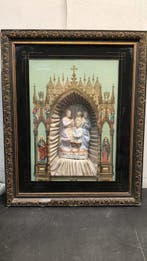 Sin marca - Diorama Sagrada Familia en relieve - Frankrijk, Antiek en Kunst