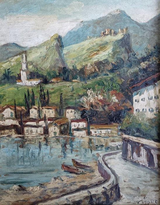 Ciro Agnetti (1913-1984) - Paesaggio, Antiek en Kunst, Kunst | Schilderijen | Klassiek