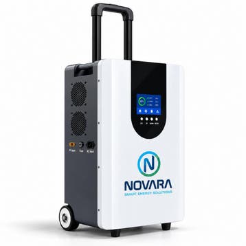 NOVARA PowerGo 4 Thuisbatterij 4kWh 3000W MPPT-zonnelader, Ophalen of Verzenden, Nieuw, Overige typen