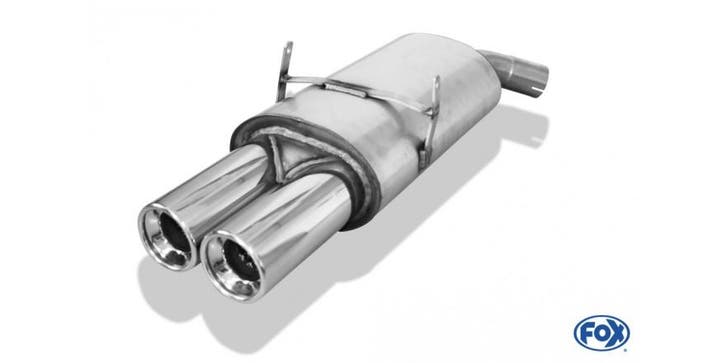 FOX BMW E36 318is einddemper Ø63.5 - 2x90 type 13, Auto-onderdelen, Uitlaatsystemen, Nieuw, Verzenden