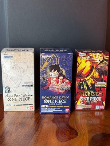 Bandai - 3 Booster box - One Piece - 3 Japanese Booster, Nieuw