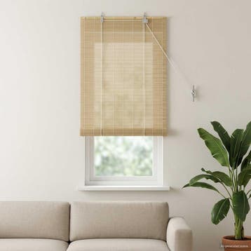 vidaXL Rolgordijn Naturel 50 x 160 cm Bamboe, Verzenden, Nieuw, Bruin