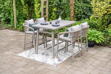 GI Monti barset (5-delig) - Taupe/Zand, Verzenden, Nieuw, Overige materialen, Tuinset