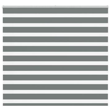 vidaXL Zebra rolgordijn 165x150 cm stofbreedte 160,9 cm, Verzenden, Nieuw, Grijs