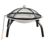 RVS Vuurschaal BBQ | 56x56x49cm | Laatste Stuk!, Tuin en Terras, Vuurkorven, Ophalen of Verzenden, Nieuw, Vuurkorf
